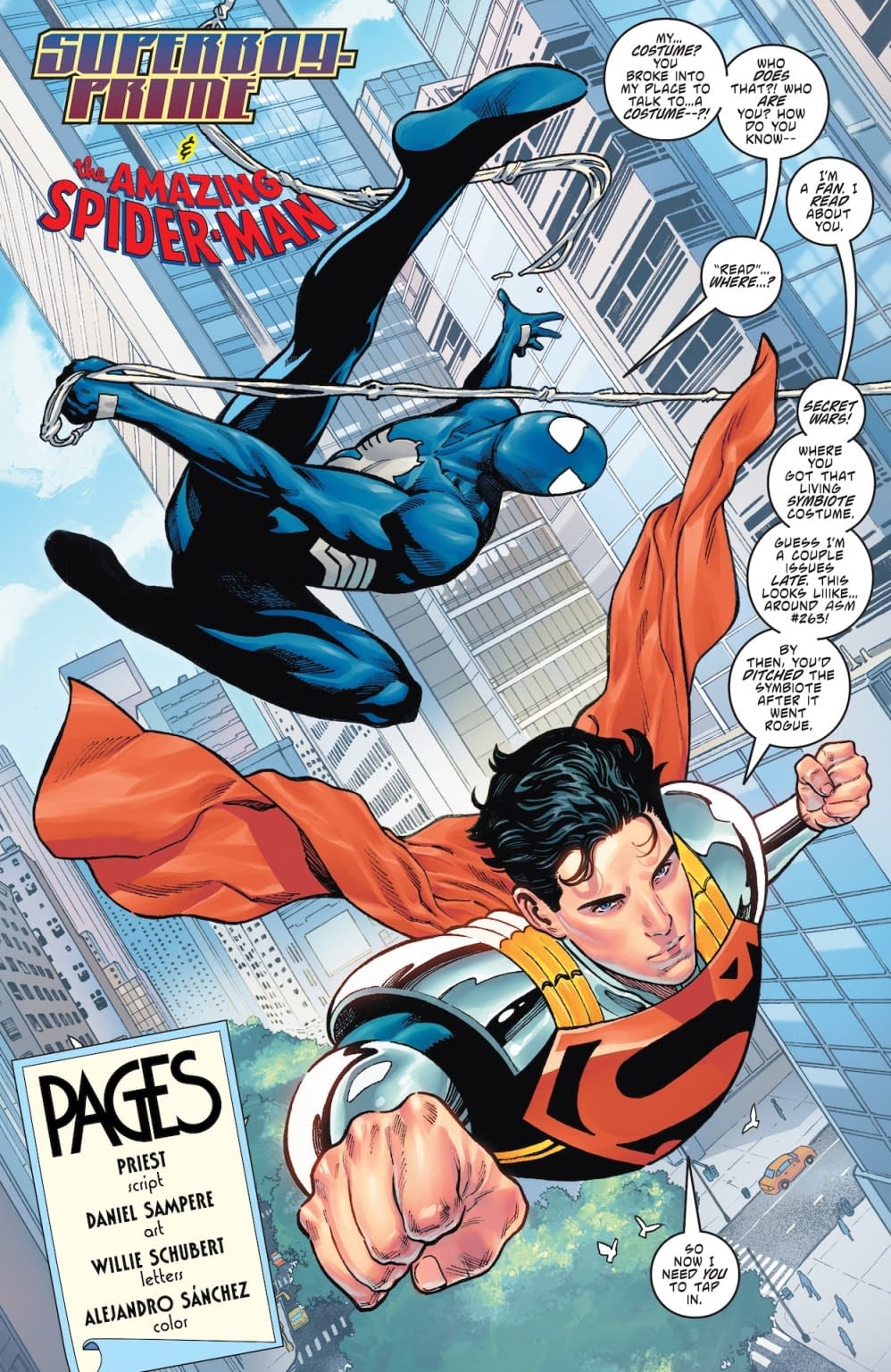 Pages And Pages Of Superman/Spider-Man Crossover