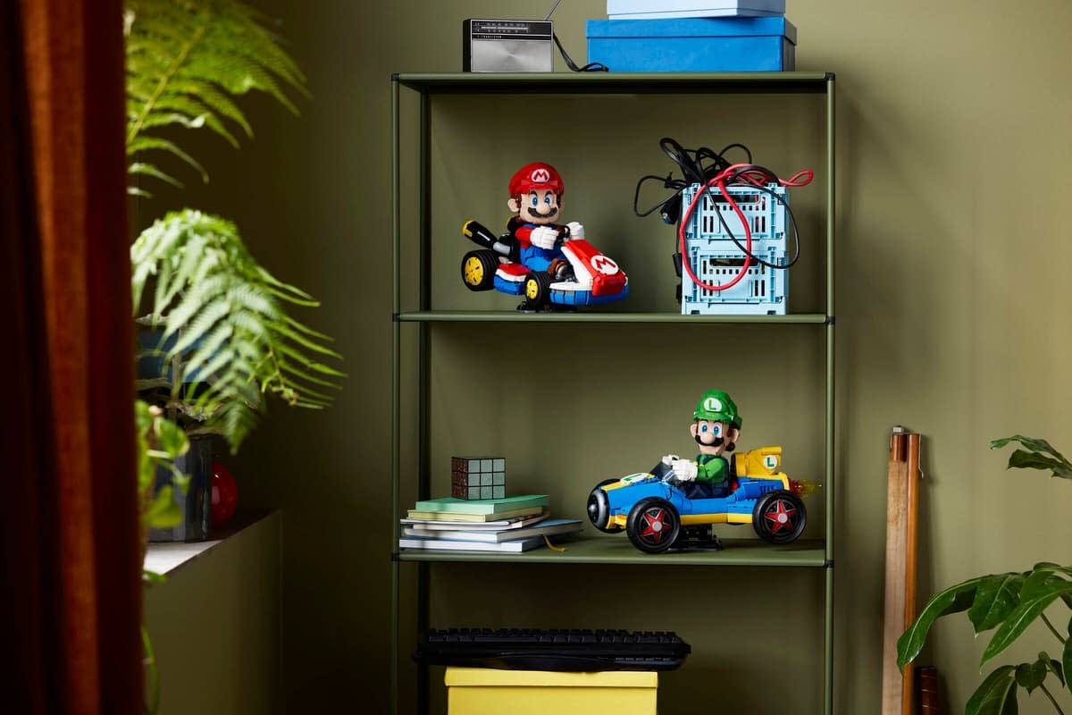 Rev Your Engines with LEGO's New Mario Kart Luigi & Mach 8 Set