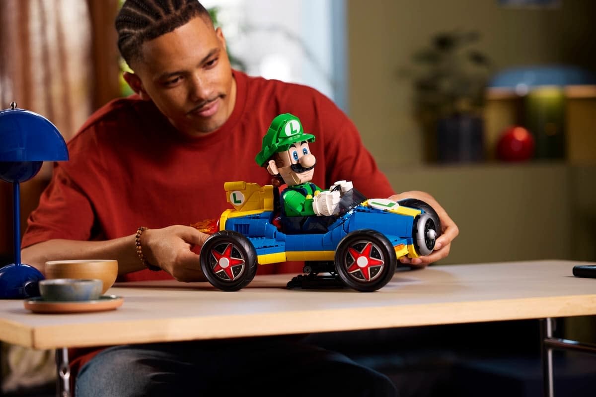 Rev Your Engines with LEGO's New Mario Kart Luigi & Mach 8 Set