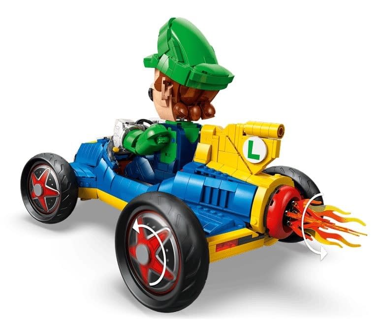 Rev Your Engines with LEGO's New Mario Kart Luigi & Mach 8 Set