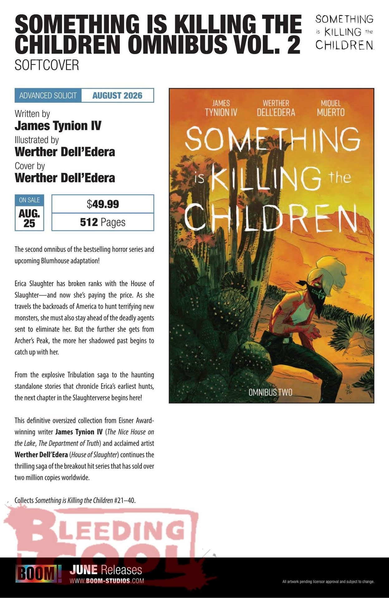 Boom Studios Full June 2026 Solicits And Solicitations