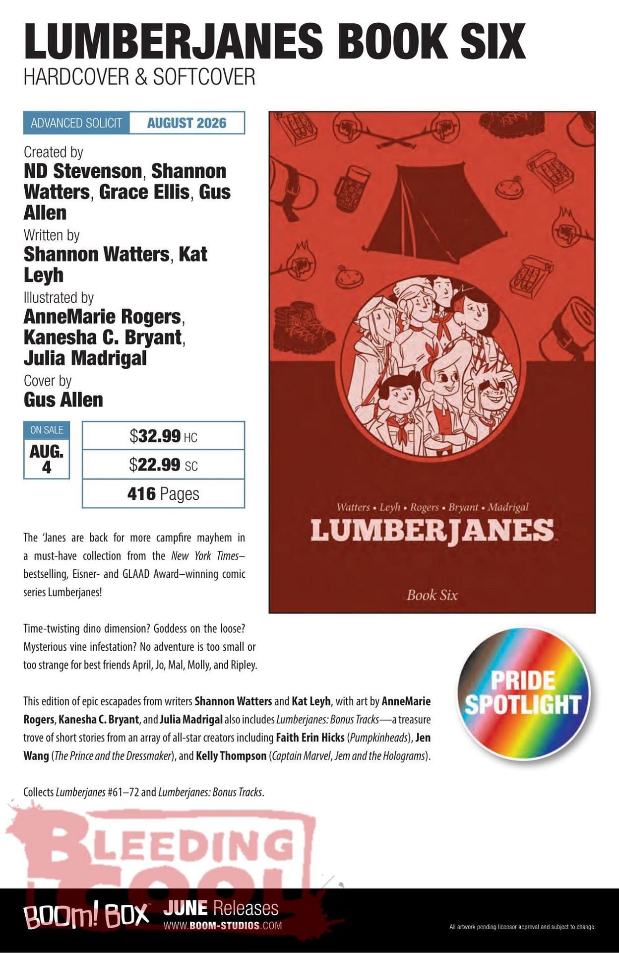 Boom Studios Full June 2026 Solicits And Solicitations