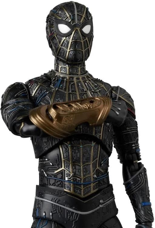 Spider-Man: No Way Home Black and Gold Suit MAFEX Coming Soon