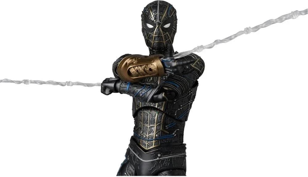Spider-Man: No Way Home Black and Gold Suit MAFEX Coming Soon