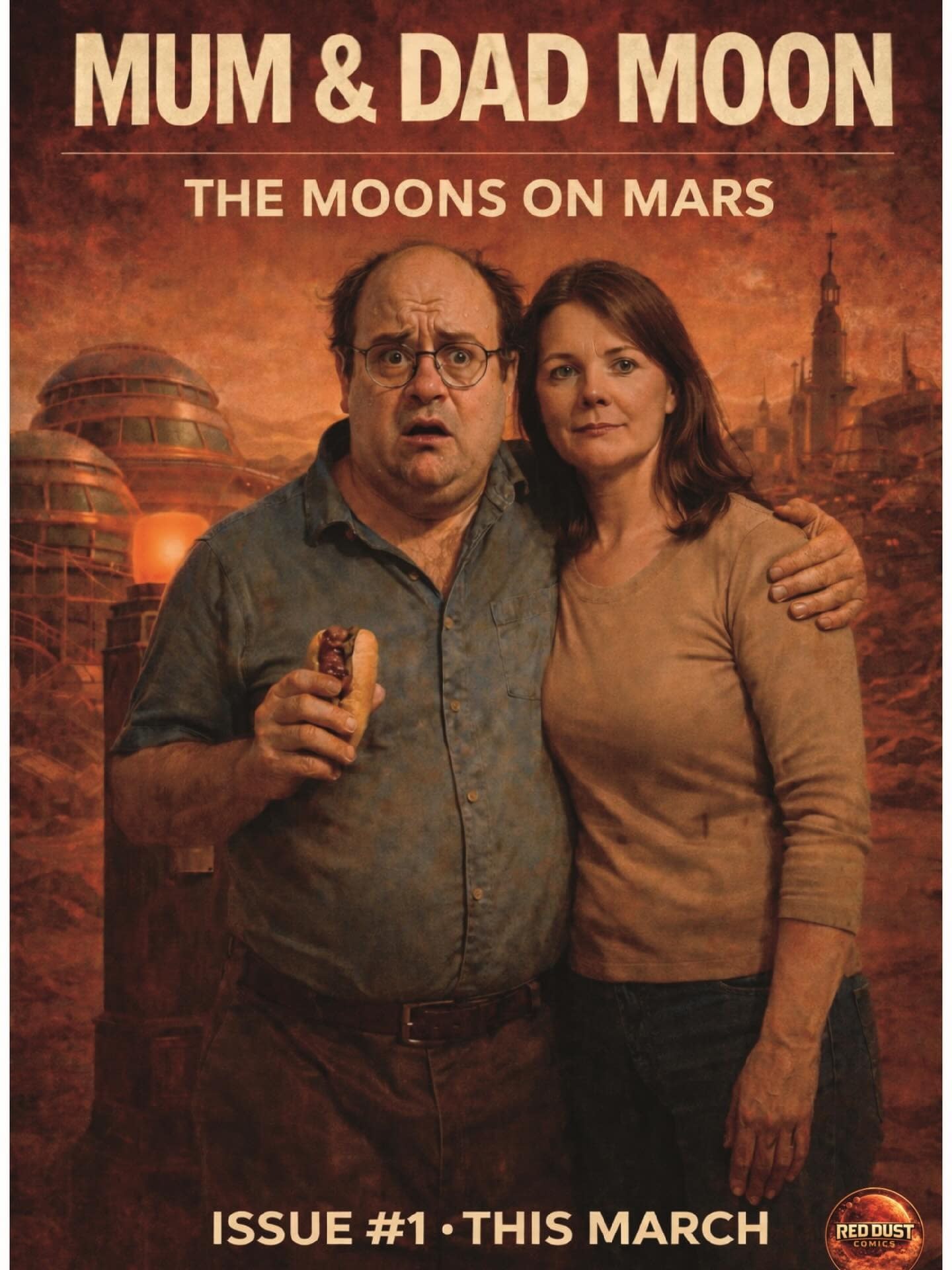 Daniel Peacock's New Comic, The Moons of Mars, Created With A.I.