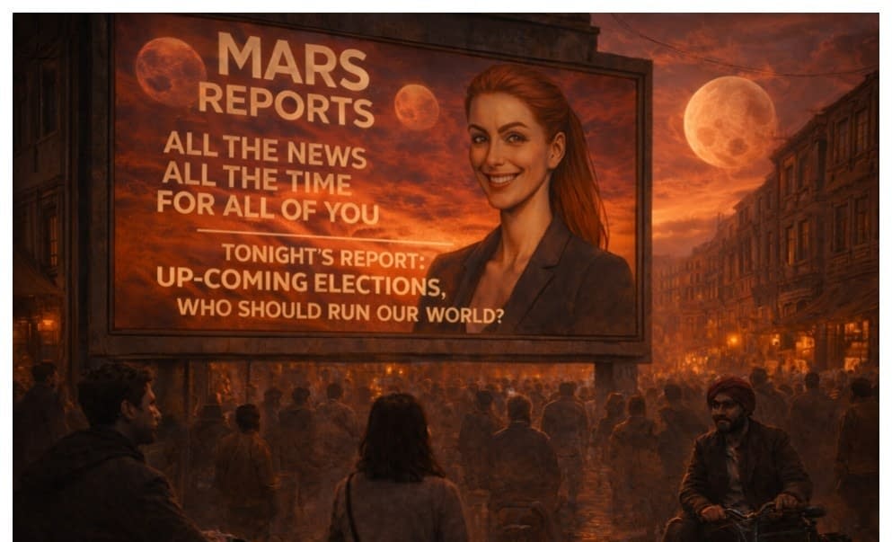 Daniel Peacock's New Comic, The Moons of Mars, Created With A.I.