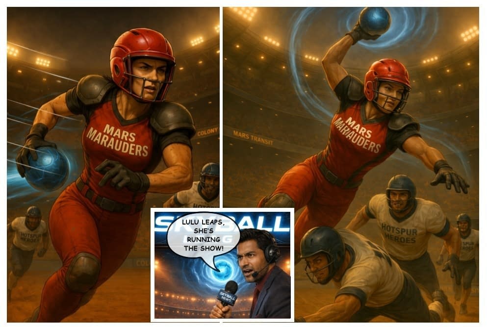 Daniel Peacock's New Comic, The Moons of Mars, Created With A.I.