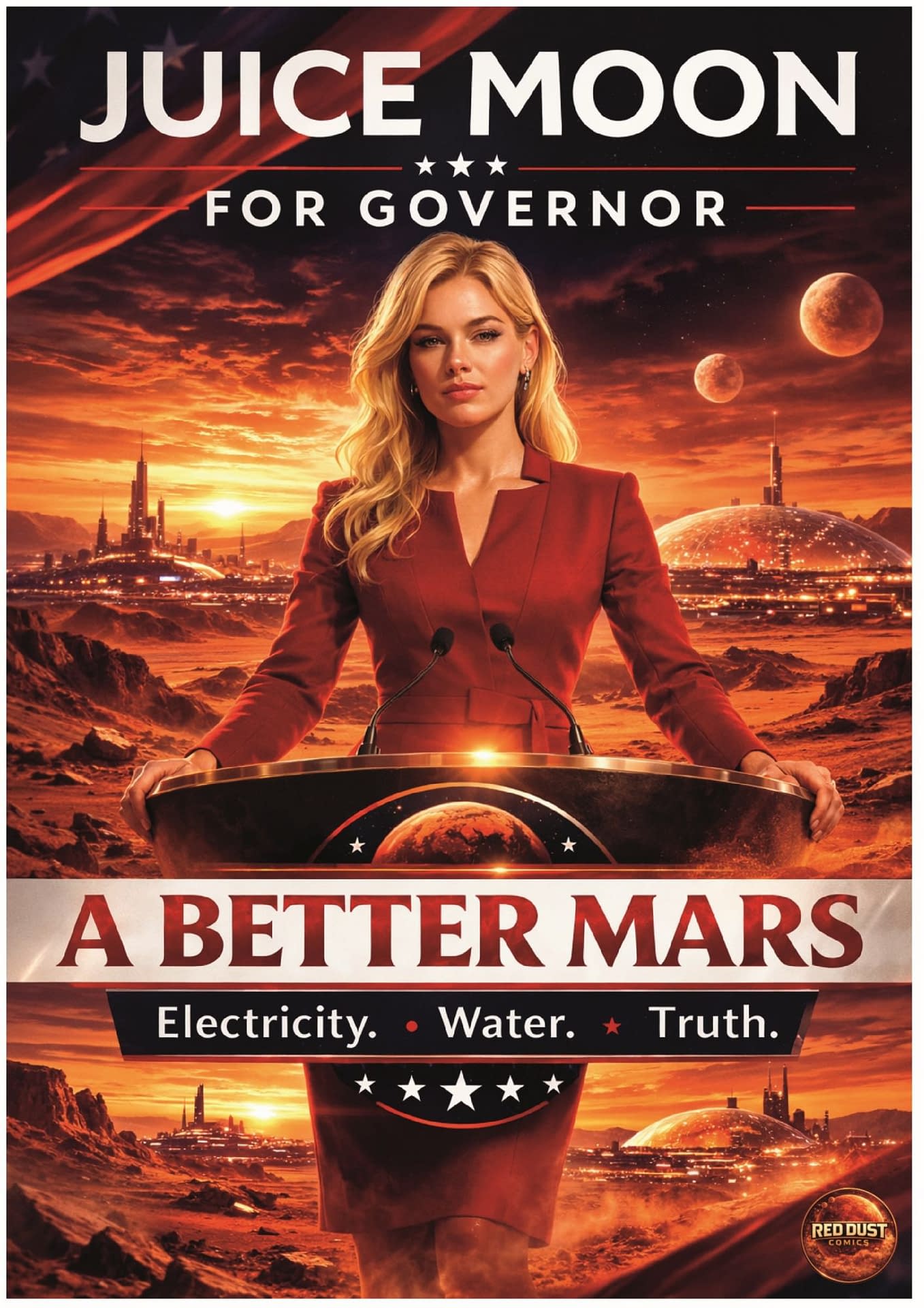 Daniel Peacock's New Comic, The Moons of Mars, Created With A.I.