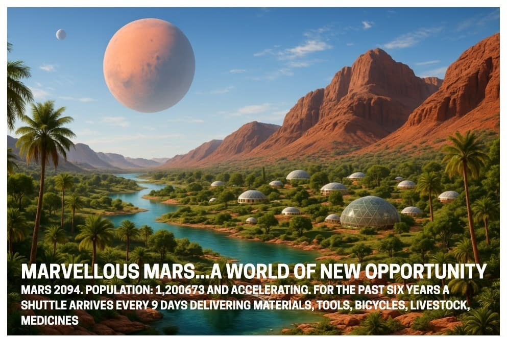 Daniel Peacock's New Comic, The Moons of Mars, Created With A.I.