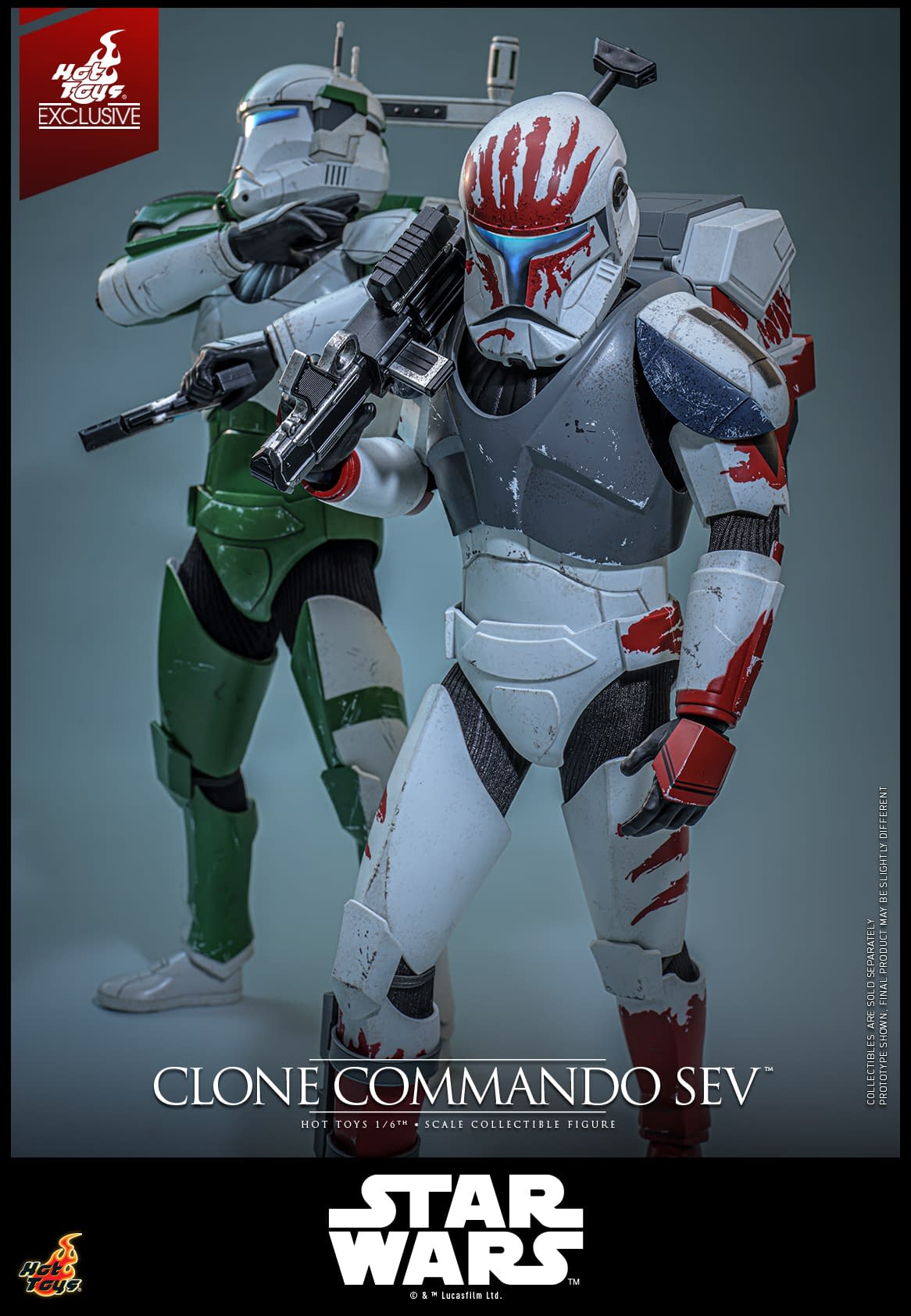Star Wars Clone Commando Sev 1/6 Scale Figure Announced by Hot Toys