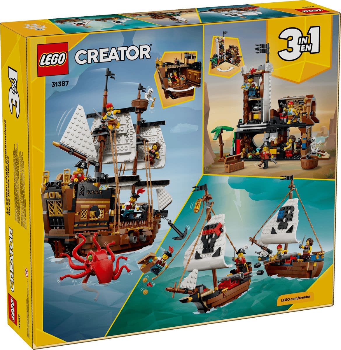 New LEGO Creator 3-in-1 Iconic Pirate Ship Set Sail from LEGO