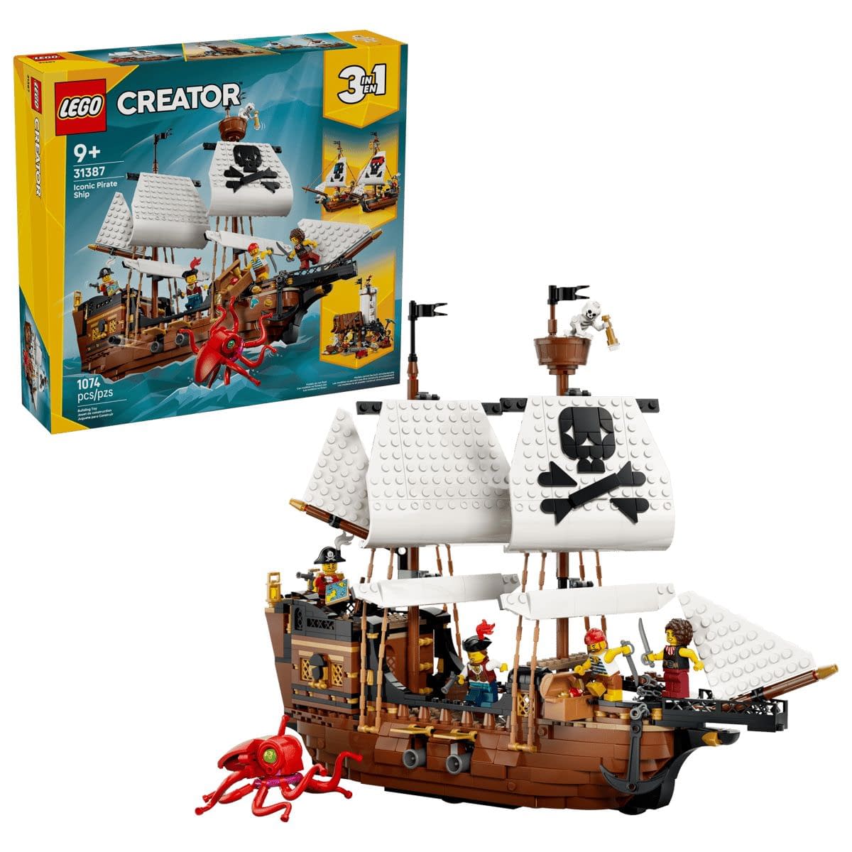 New LEGO Creator 3-in-1 Iconic Pirate Ship Set Sail from LEGO