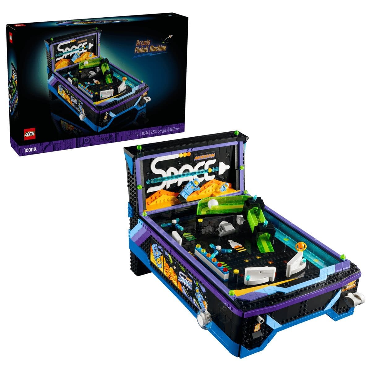 LEGO Rewinds the Clock with New ICONS Arcade Pinball Machine Set