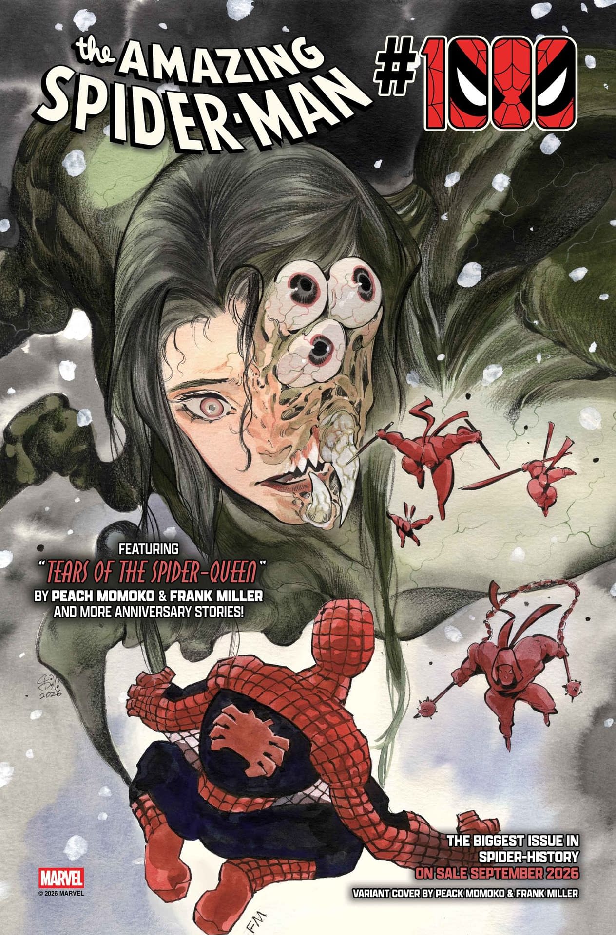 Frank Miller/Peach Momoko Cover With Ditko On Amazing Spider-Man #1000