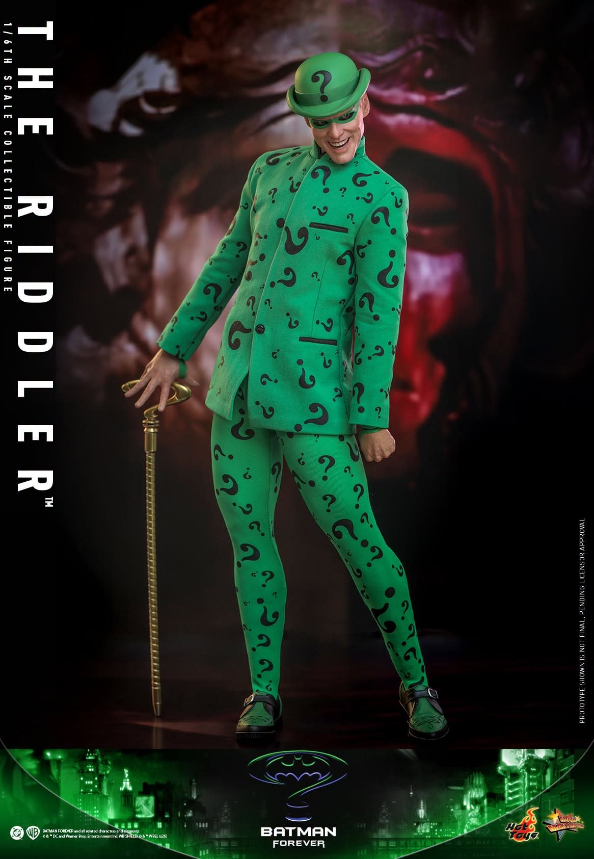 The Riddler Credits Jim Carrey Returns as The Riddler with New Batman Forever Hot Toys