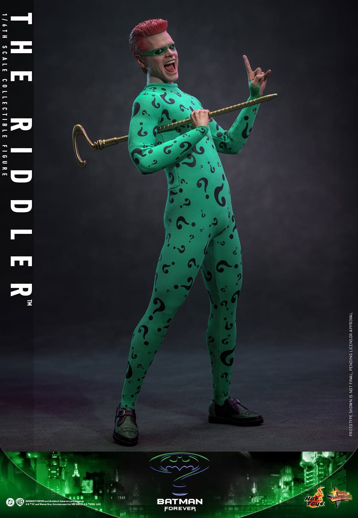 The Riddler Credits Jim Carrey Returns as The Riddler with New Batman Forever Hot Toys