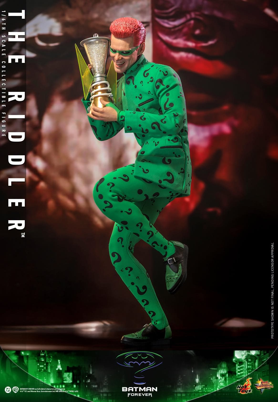 The Riddler Credits Jim Carrey Returns as The Riddler with New Batman Forever Hot Toys