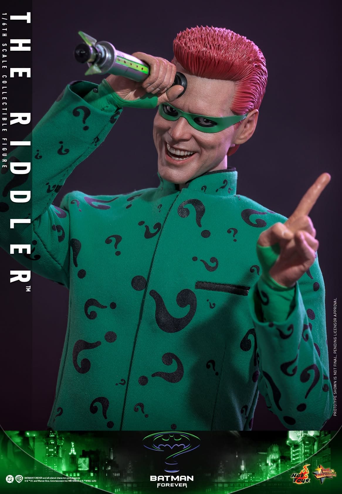 The Riddler Credits Jim Carrey Returns as The Riddler with New Batman Forever Hot Toys