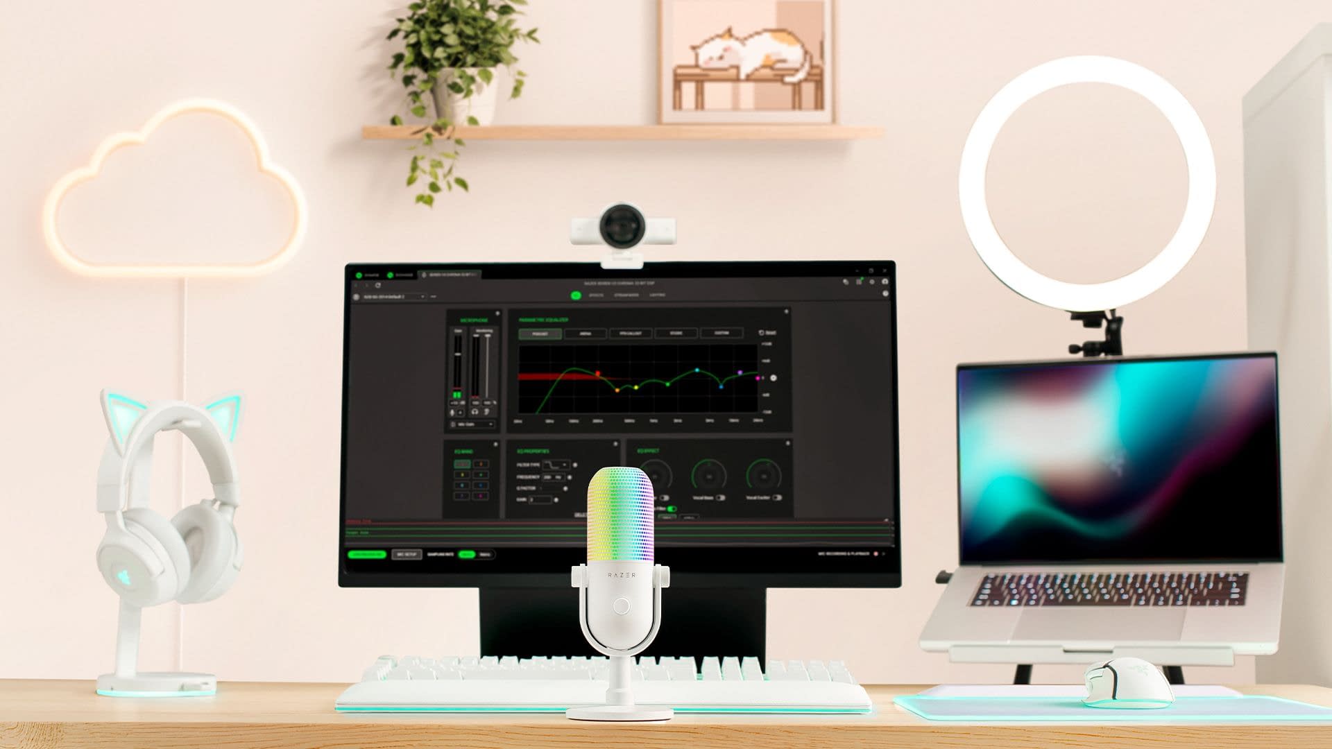 マイクページ_v3 Razer Releases The New Seiren V3 Chroma 32-Bit DSP Microphone