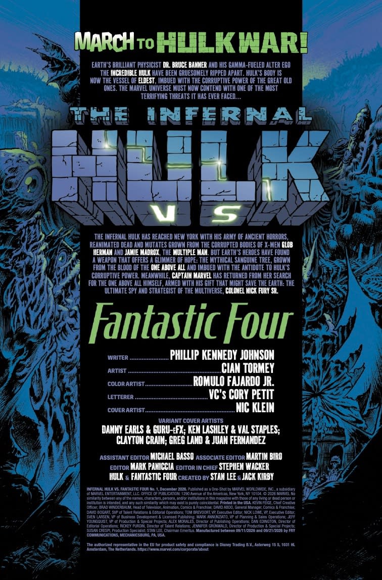 Infernal Hulk vs. Fantastic Four #1 Preview: Reed's Machine Troubles