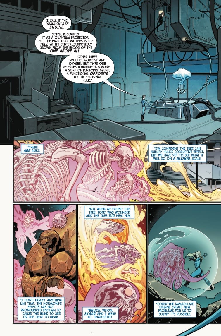 Infernal Hulk vs. Fantastic Four #1 Preview: Reed's Machine Troubles