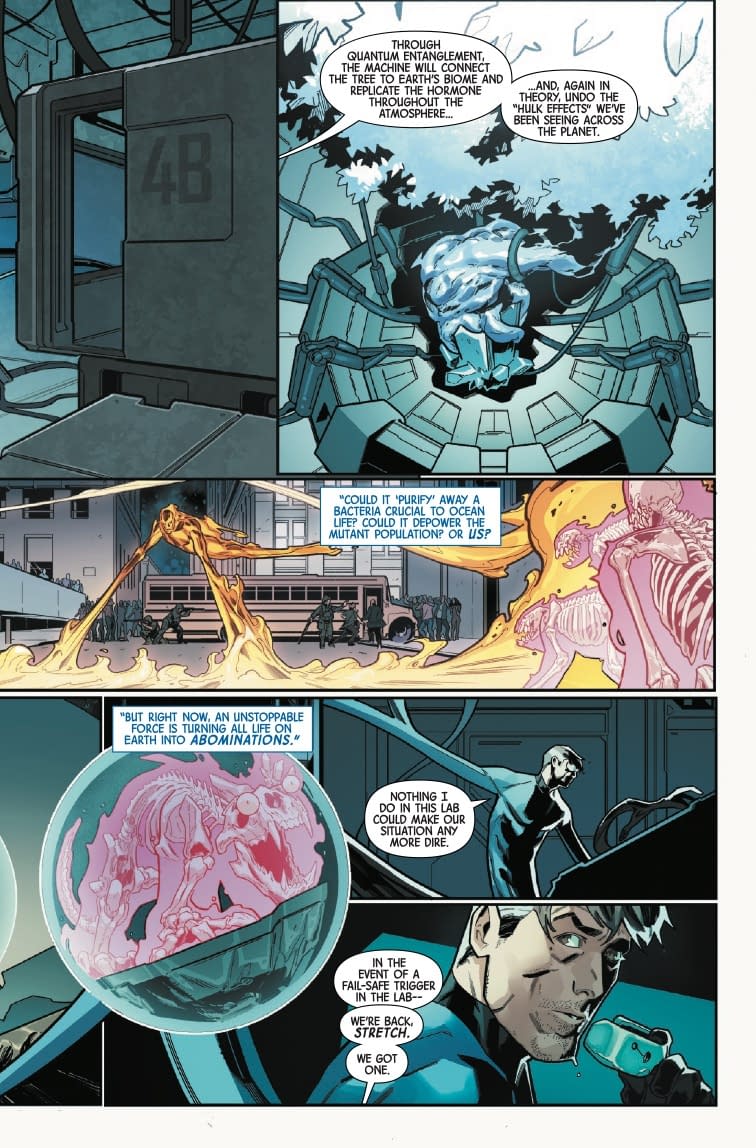 Infernal Hulk vs. Fantastic Four #1 Preview: Reed's Machine Troubles