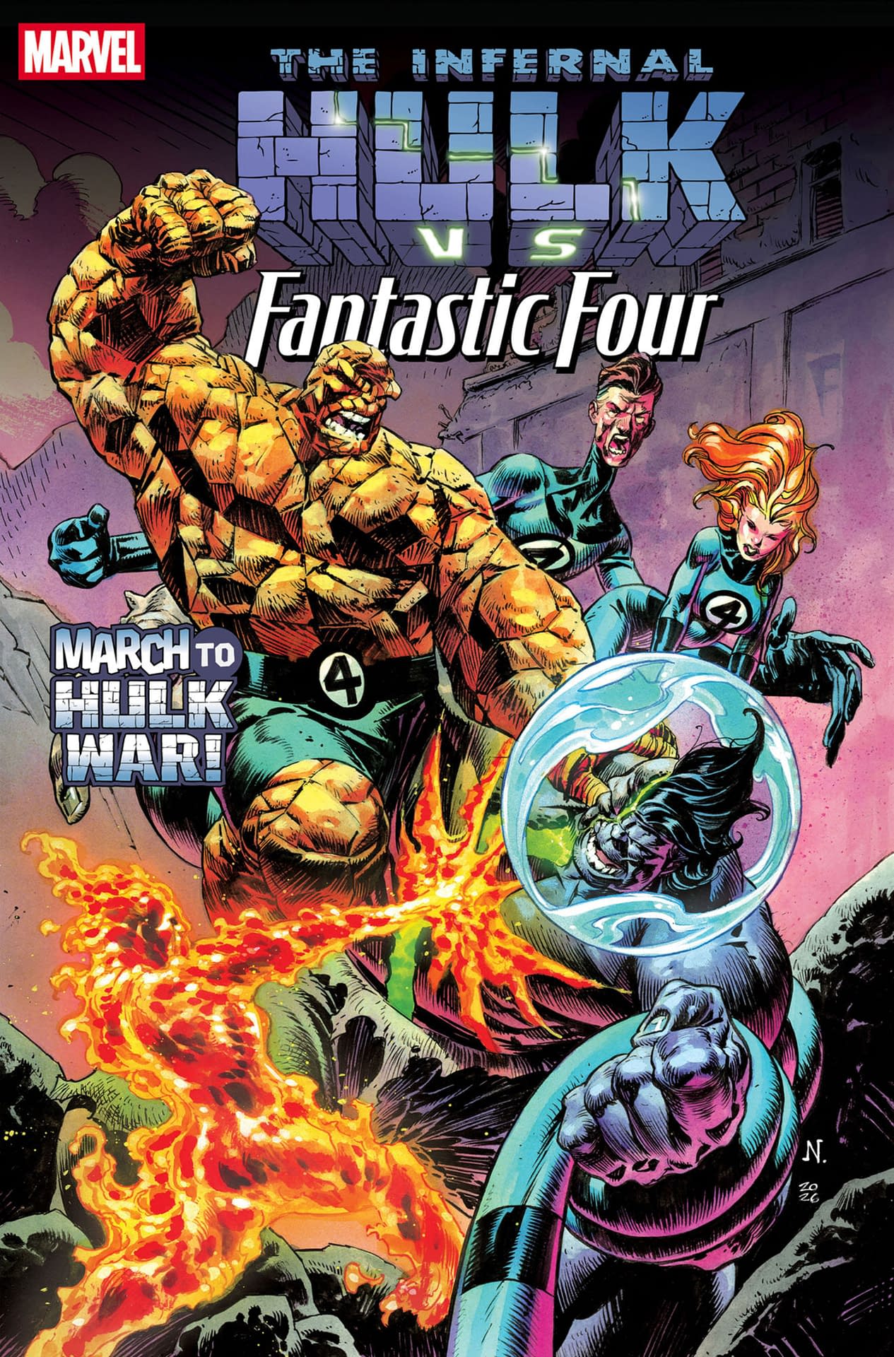 Infernal Hulk vs. Fantastic Four #1 Preview: Reed's Machine Troubles