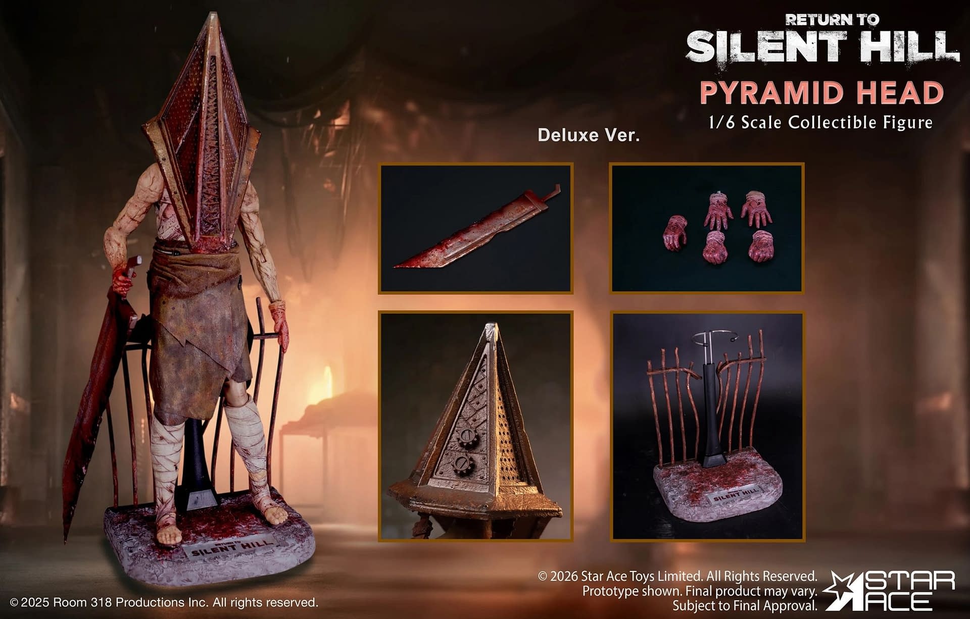 Pyramis Ear Silent Hill Pyramid Head (Deluxe Version) 1/6 Scale Figure Revealed
