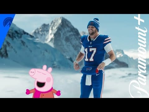 Patrick Stewart throwing Hey Arnold into a mountain while Peppa