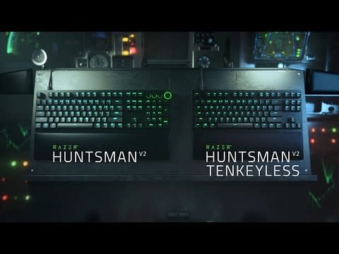 Razer Huntsman V2 Optical Gaming Keyboard: Fastest Linear Optical Switches  Gen-2 w/ Sound Dampeners & 8000Hz Polling Rate - Doubleshot PBT Keycaps 