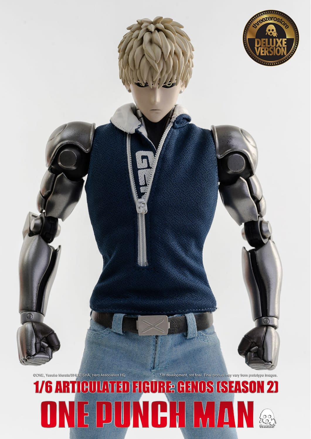 One Punch Man Genos Brings His A Game With Threezero Just came from genos vs saitama of s1 mah god the difference at animation is astonishing. one punch man genos brings his a game