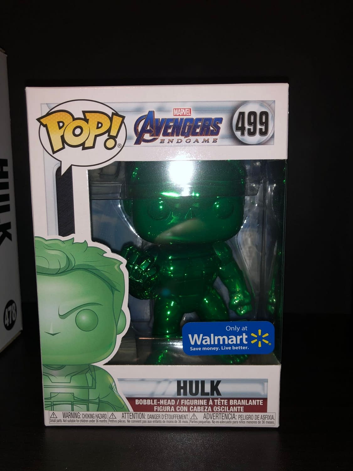 chrome hulk funko pop walmart exclusive