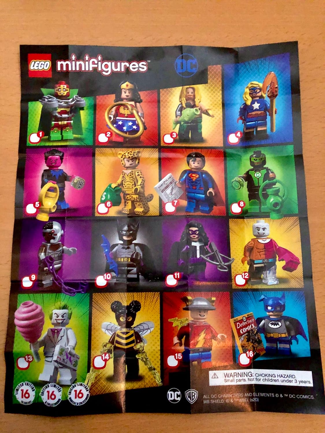 all lego dc minifigures