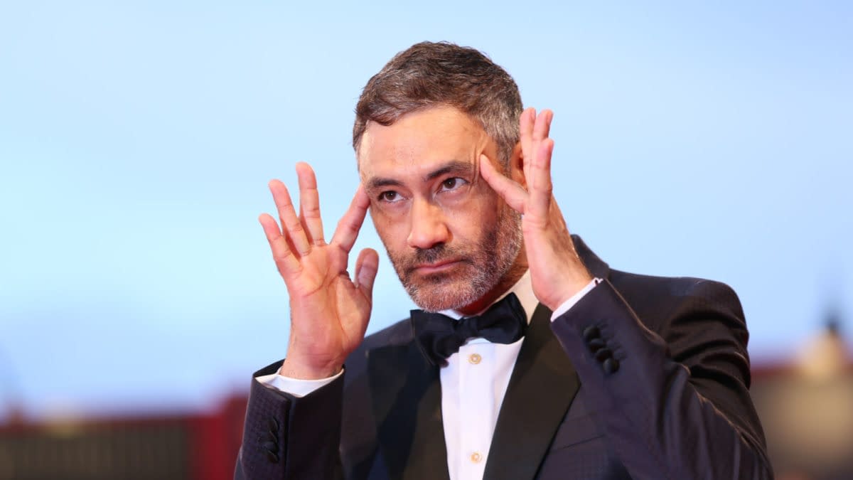 Taika Waititi walks the red carpet ahead of the 'At Eternity's Gate' screening during the 75th Venice Film Festival at Sala Grande on September 3, 2018 in Venice, Italy. Editorial credit: Denis Makarenko / Shutterstock.com