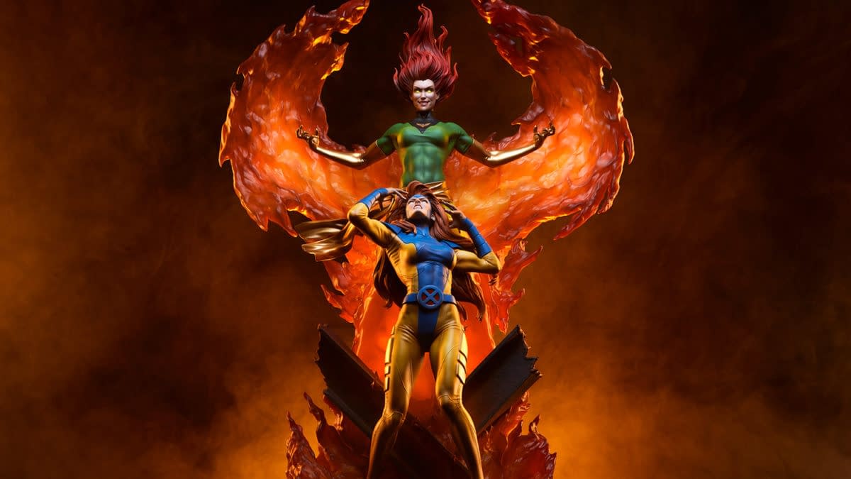 X-Men Phoenix and Jean Grey Maquette Debuts from Sideshow