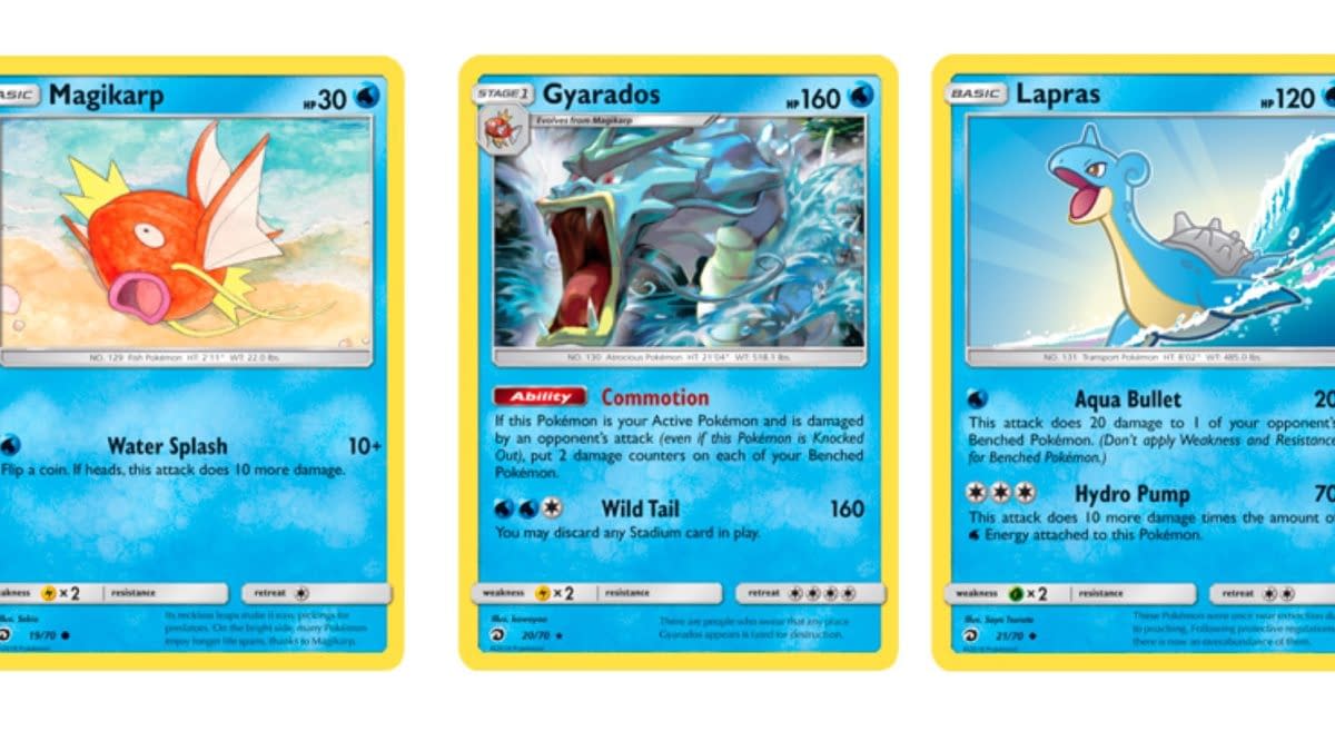 The Cards of Pokémon TCG: Dragon Majesty Part 6: Water-types