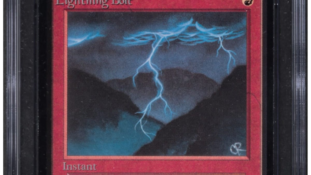 Magic: The Gathering - Beta Lightning Bolt On Auction At Heritage