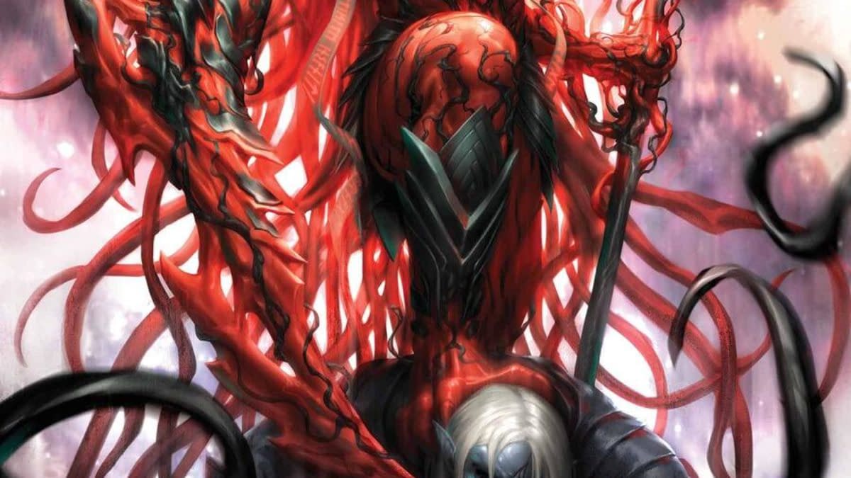 Carnage Does Hela Cosplay for Cover of August's Carnage #6