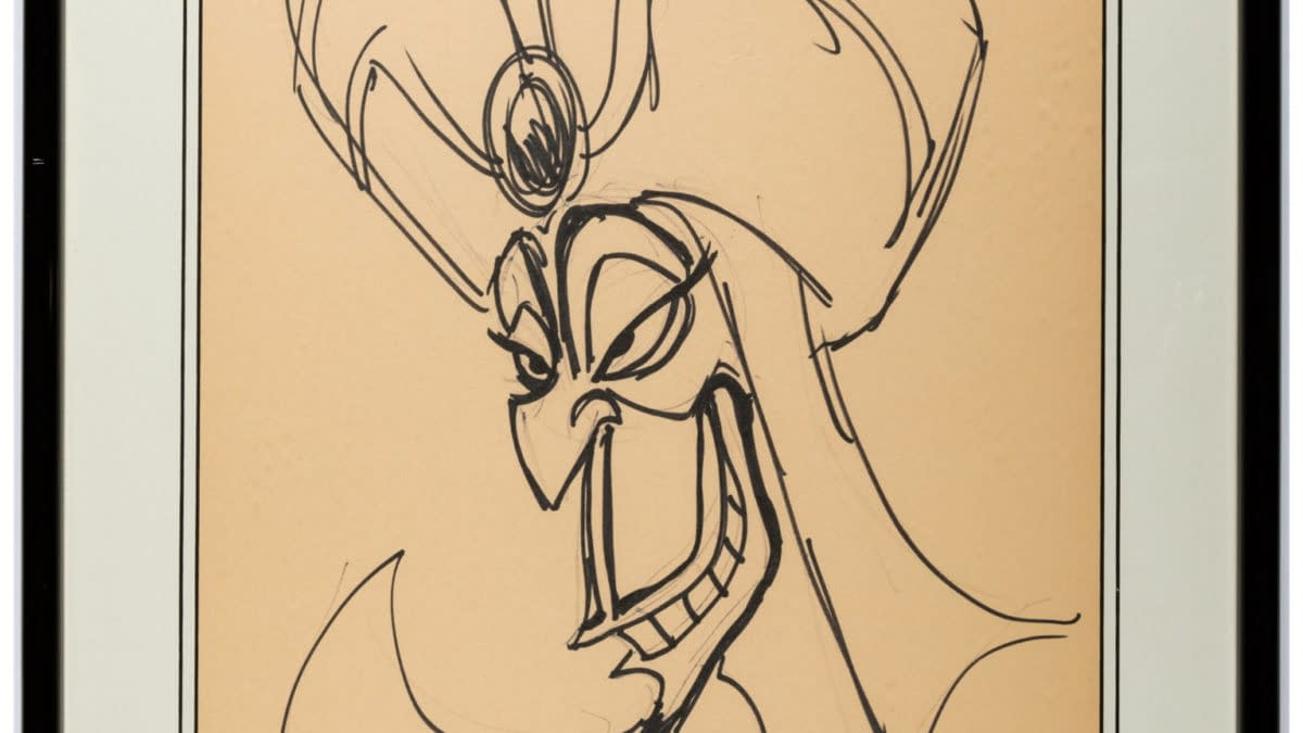 Jafar Drawing by Aladdin Animator Nik Ranieri Hits Auction