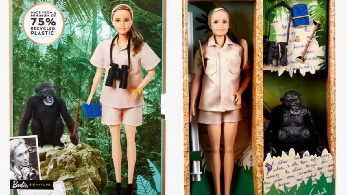 Barbie Inspiring Women Series Dr. Jane Goodall Has Arrived from Mattel