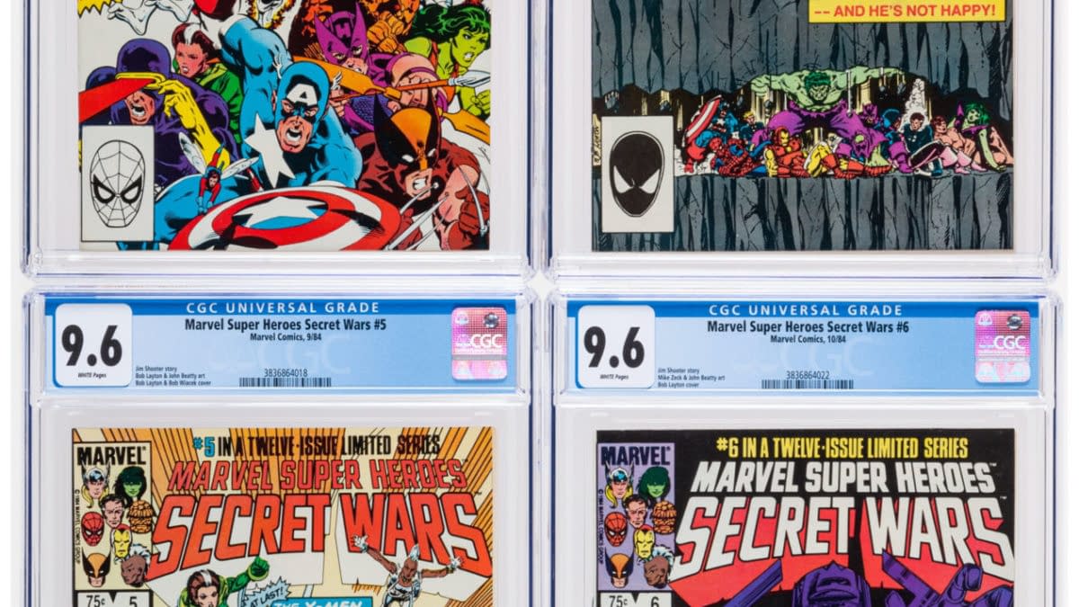 Secret Wars #1, #3, #4 and #6, at Auction For $216 So Far