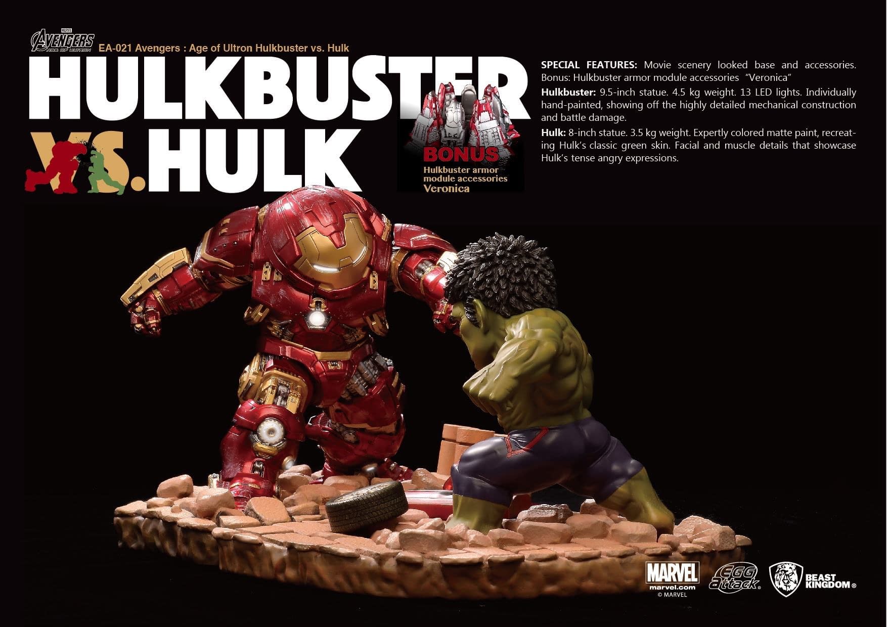 hulkbuster and hulk battle set