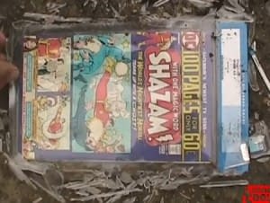 What Happens When You Put A CGC Slabbed Captain Marvel Comic In A Woodchipper