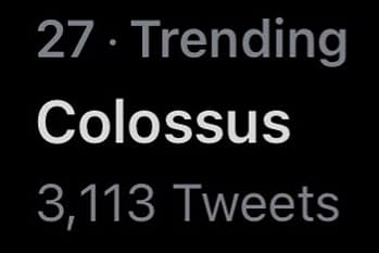 So This Is Why #Colossus Is Trending On Twitter...