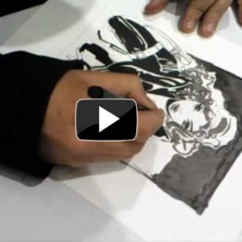 Tim Sale Sketches The Black Widow At ECCC (VIDEO)