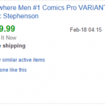 Eric Stephenson's New ComicsPRO Variant Of Nowhere Men #1 Sells For $50 On eBay &#8211; And Power Rangers Sells For $500