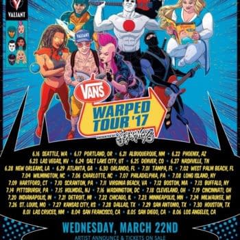 Valiant Partners With Vans Warped Tour, Brings X-O Manowar, Faith, Bloodshot And More To 2017 Festival