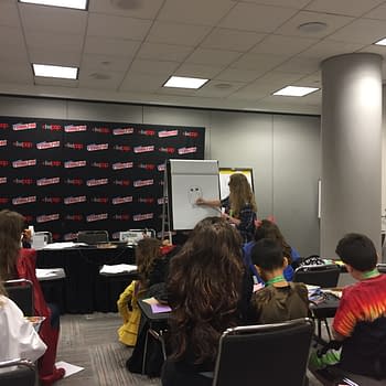 Katie Cook Teaches Kids To Draw At NYCC