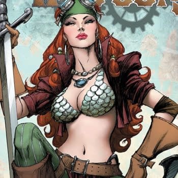 Legenderry Red Sonja #2 cover by Joe Benitez and Beth Sotelo