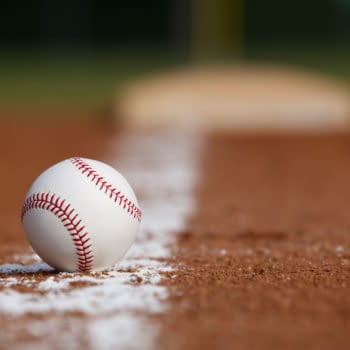 Baseball on Chalk Line -- David Lee/Shutterstock.com